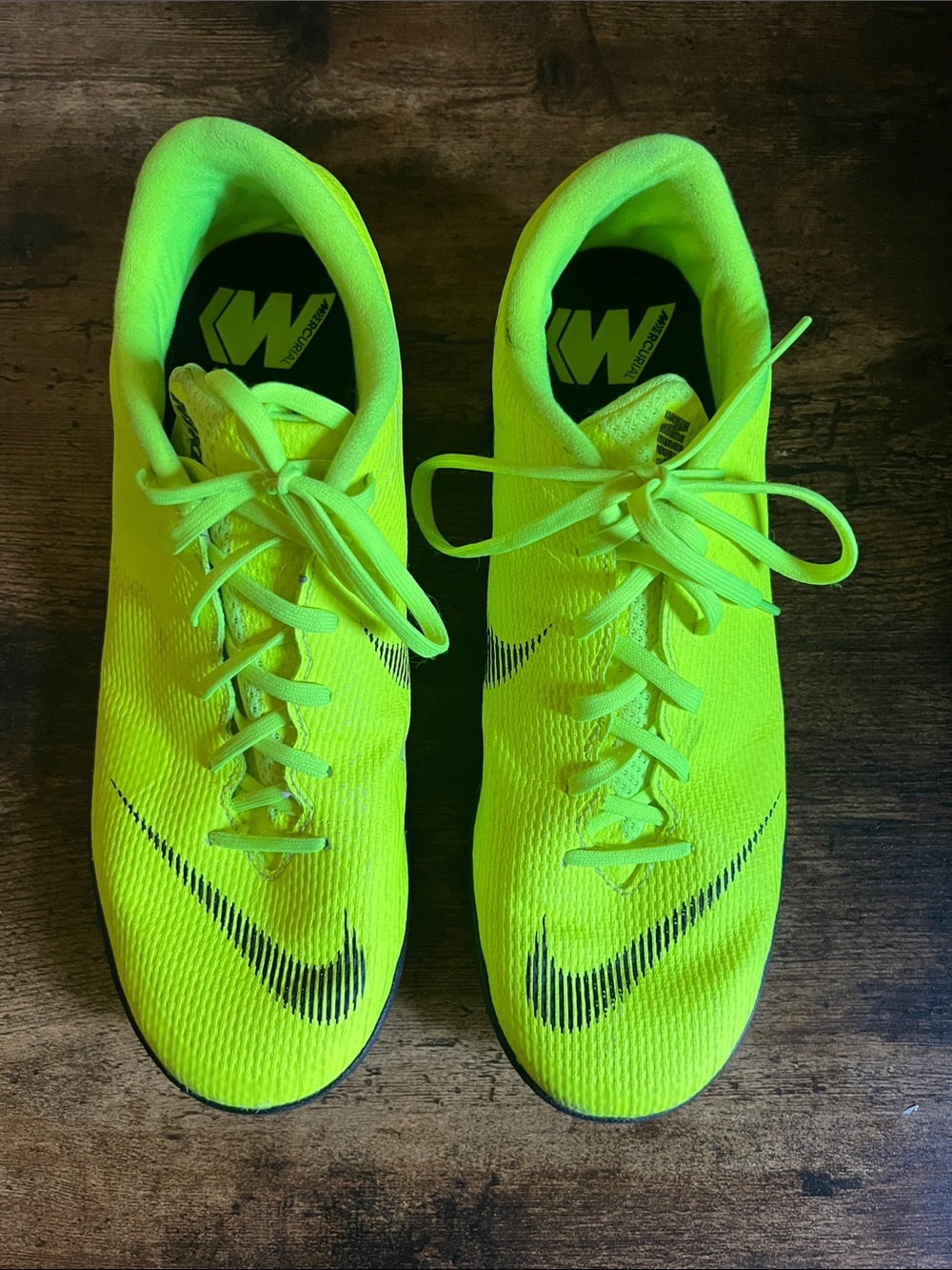 Nike Neon Green/Black Women’s Mercurial indoor Soccer Shoes